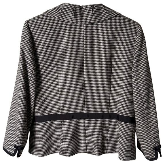 Tahari Arthur S. Levine Houndstooth Blazer SZ 12 Country Heritage Balmoral Girly - Picture 2 of 11